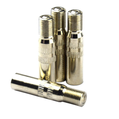 Set of 4 Chrome Tyre Wheel Valve Extension Caps for Car Truck Van