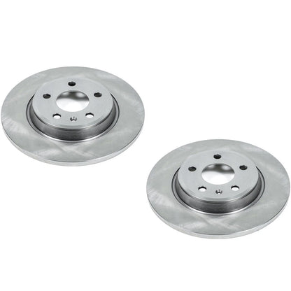 Set of 2 Powerstop Brake Discs Rear for Audi A4 Quattro A5 (2013–2025)