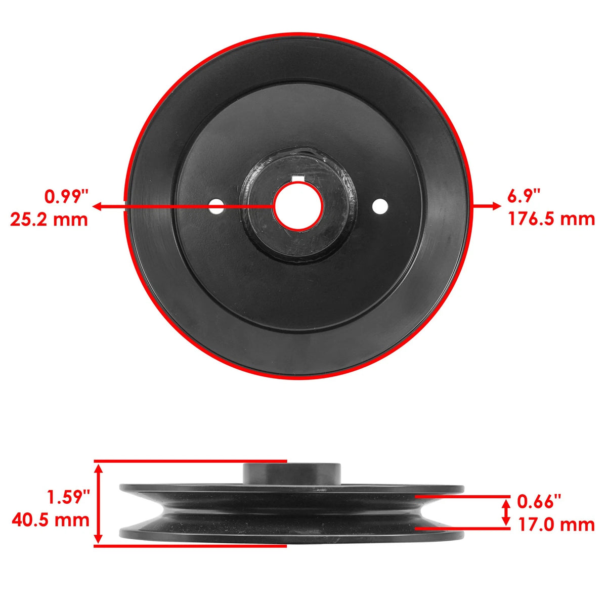 72" Deck Spindle & Pulley for Bad Boy Diesel 2011–2015 (SD212+PY240)