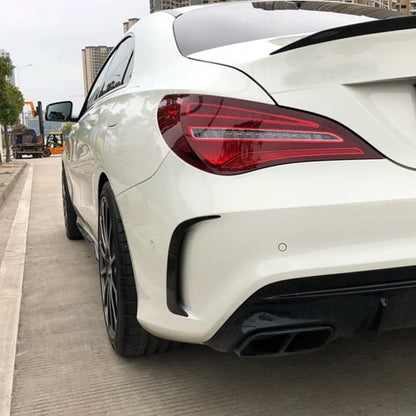 Carbon Look Rear Side Vent Trim Canards for Mercedes CLA C117 (2013–2019)