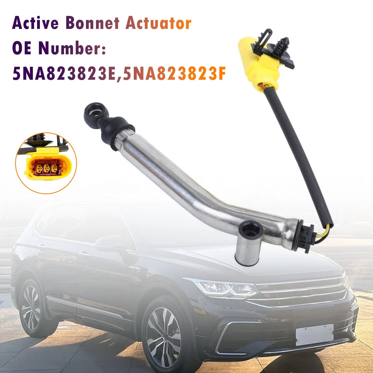 Bonnet Actuator for VW Tiguan AD1 (2016–2024) 5NA823823E, 5NA823823F