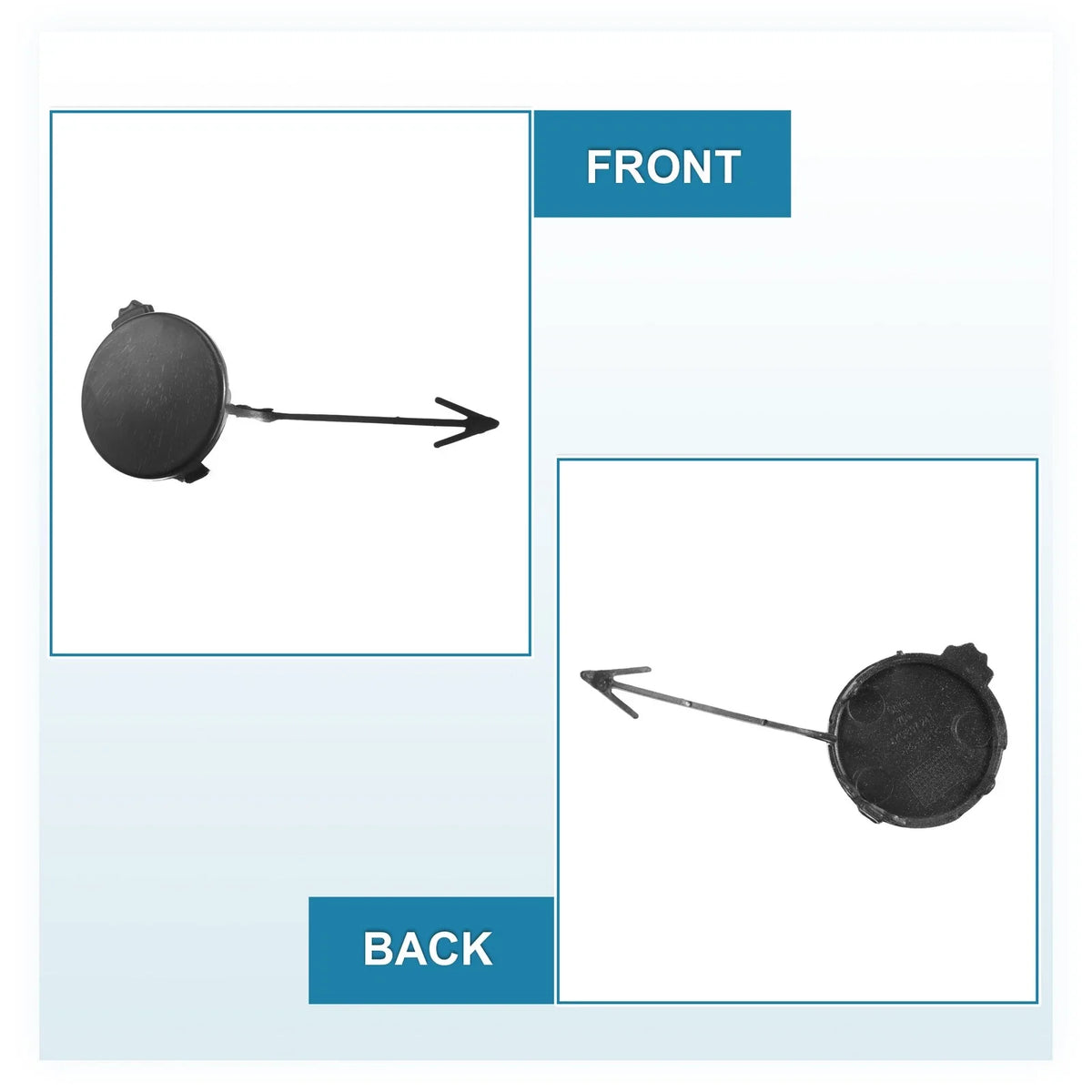 Front Bumper Tow Hook Cap for Volkswagen Golf 6 MK6 (2009–2013) 5K0 807 241 Matte Black