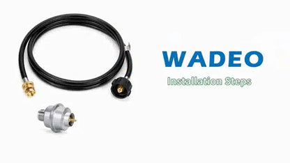 Propane Fuel Filter with 6FT Adapter Hose for 20-40lb Tanks