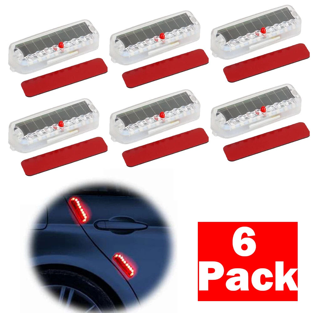 2X Solar Power LED Warning Security Fake Alarm Light for Universal Use
