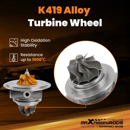 2X Billet Turbo Cartridge CHRA for BMW 550i 650i 750i X5 X6 (2010–2017)