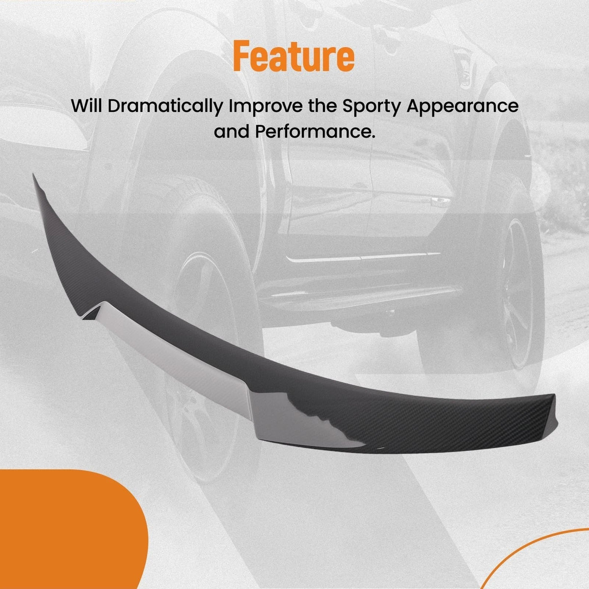 Trunk Spoiler Wing Lip for Audi A5/S5/RS5 4-Door (2018–2024) Carbon Fiber