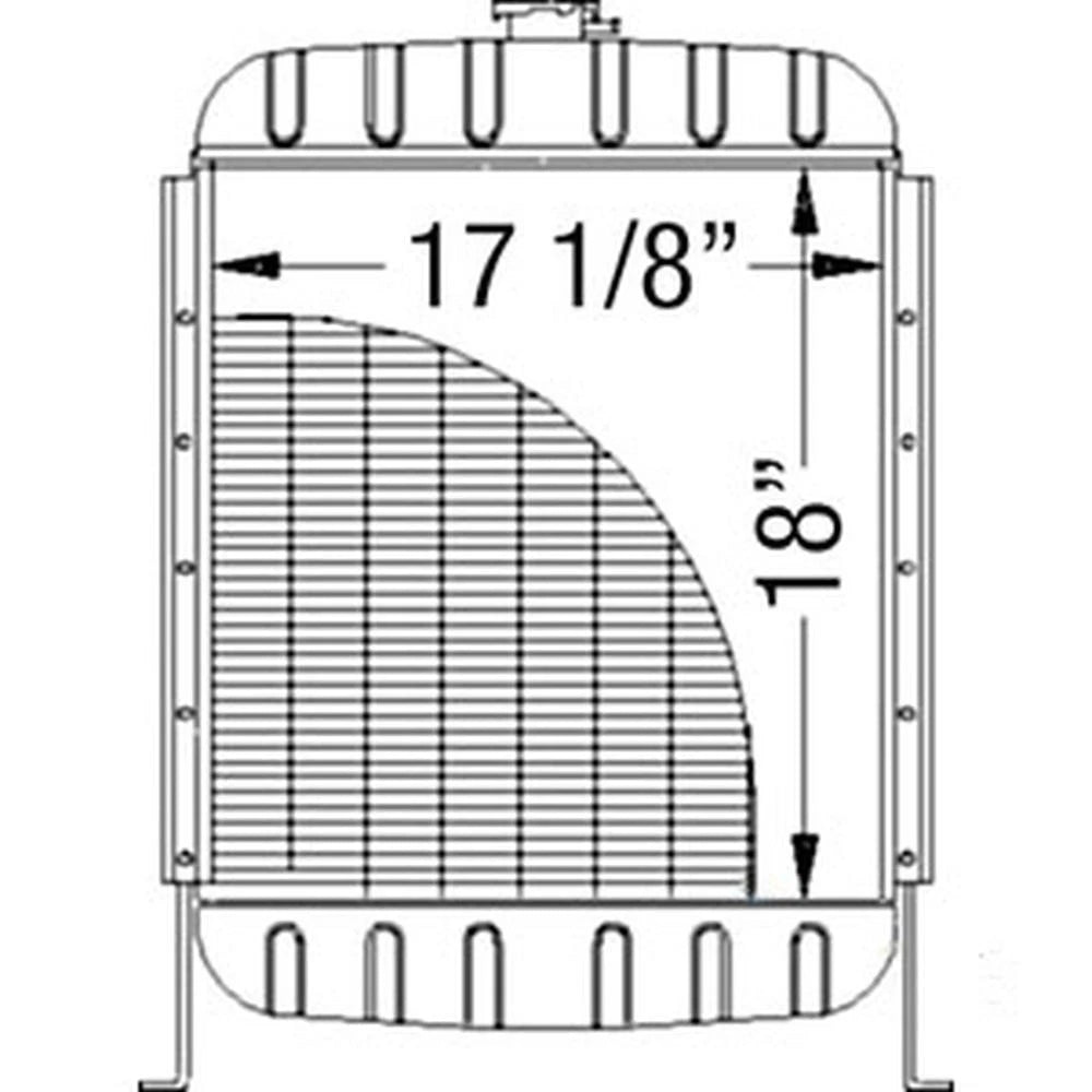 Radiator for Case Tractors 990, 990G, 990Q, 990SK, 995, 995G, 995Q (No Years)