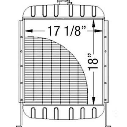 Radiator for Case Tractors 990, 990G, 990Q, 990SK, 995, 995G, 995Q (No Years)