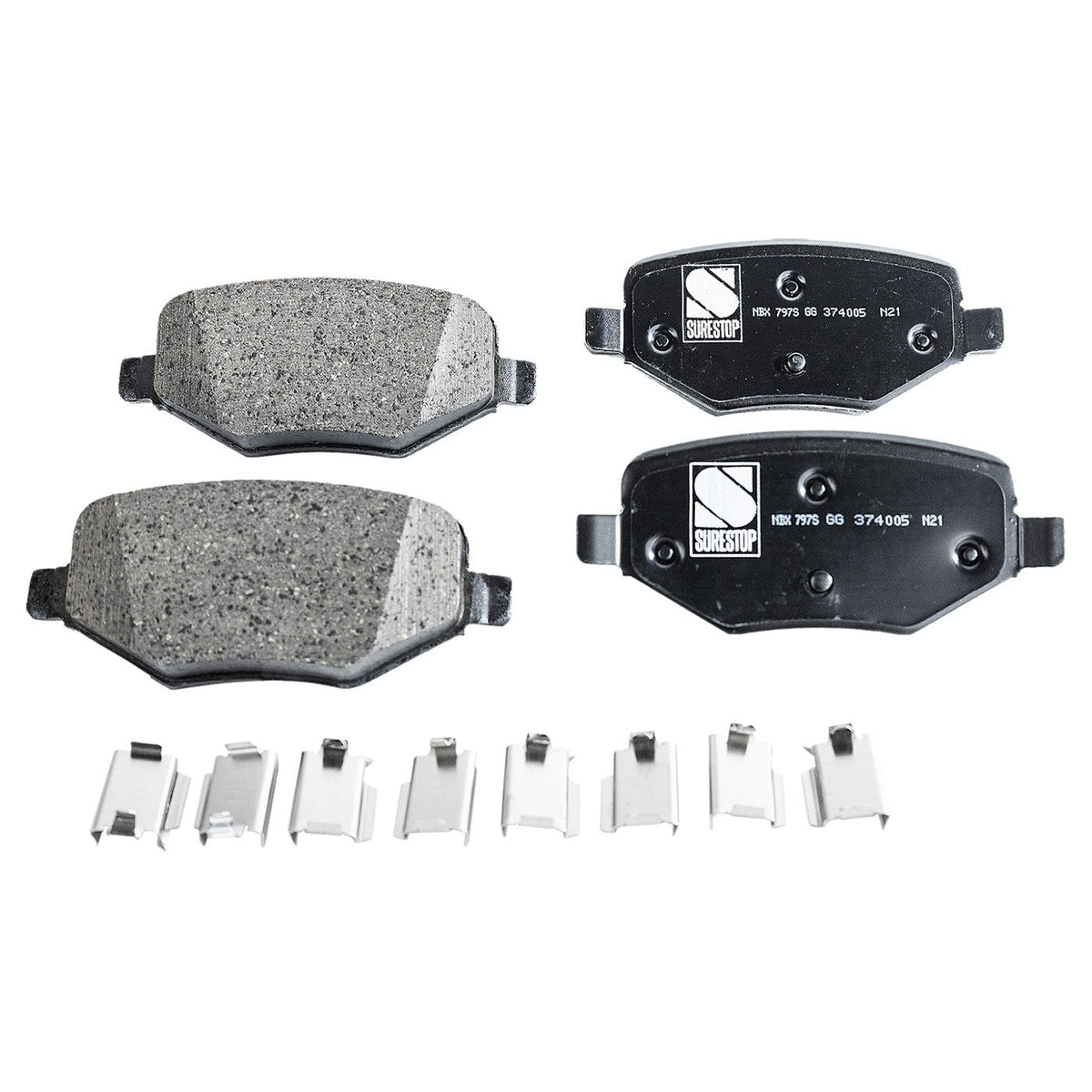 Set of 4 Brake Pads for Ford Police Interceptor Utility Explorer MKT MKS