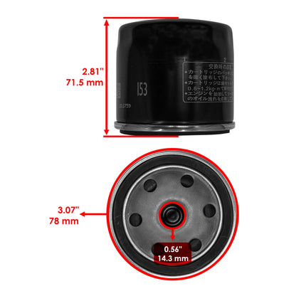 Oil Filter for Ducati Desmosedici RR 968cc (2008) SC4100FL130DM, 090549960