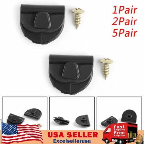 Set of 4 Battery Left Side Cover ABS Clips for Sportster XL883 XL1200 (2004–2018) M501-012-Set