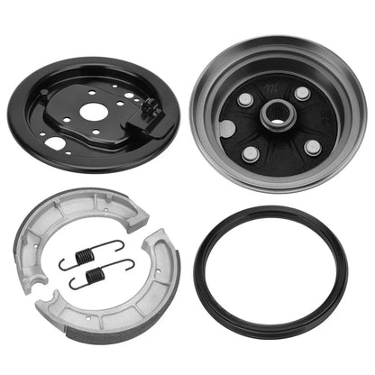 Rear Brake Drum Hub Plate Shoes Kit for Yamaha YFB250FW YFB250 (1995–2000)