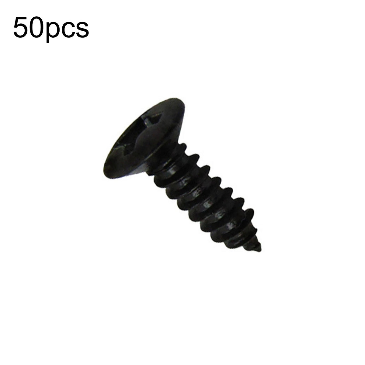 50Pcs Black Electric Guitar Bass Pickguard Screws for Fender Strat/Tele