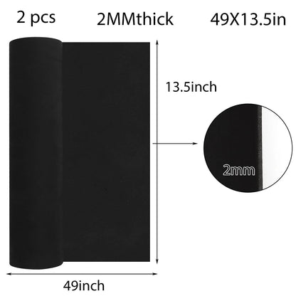 2X EVA Foam Roll for Cosplay (2mm Thick, Black)