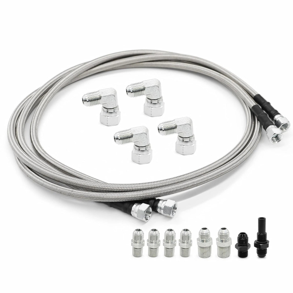 6AN 70" Transmission Fluid Oil Cooler Hose Line Kit for Compatible Vehicles