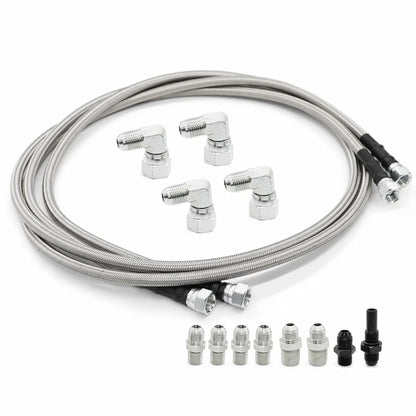 6AN 70" Transmission Fluid Oil Cooler Hose Line Kit for Compatible Vehicles