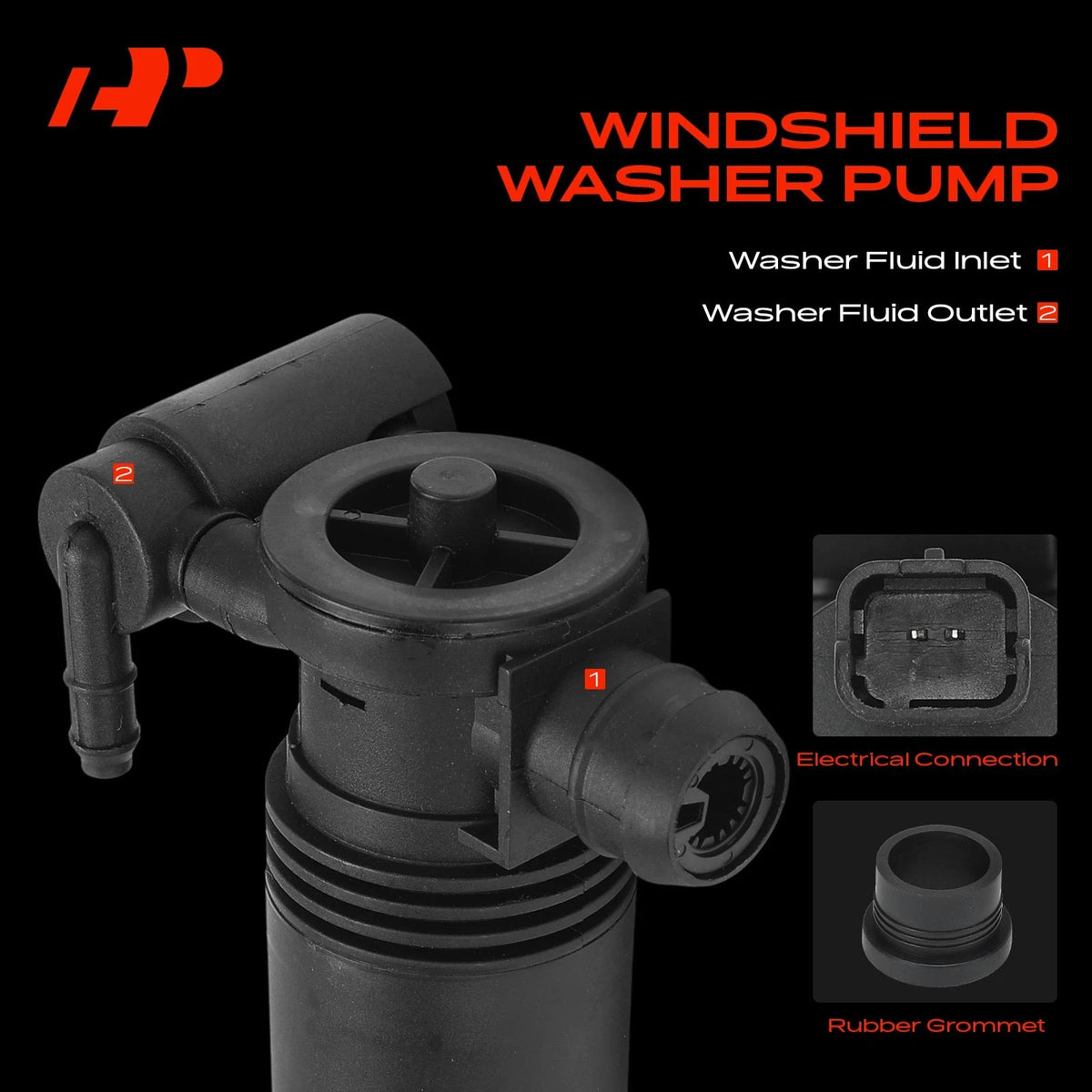 Windshield Washer Pump for Nissan Rogue (2014–2020) 28920-8995A, 289208995A