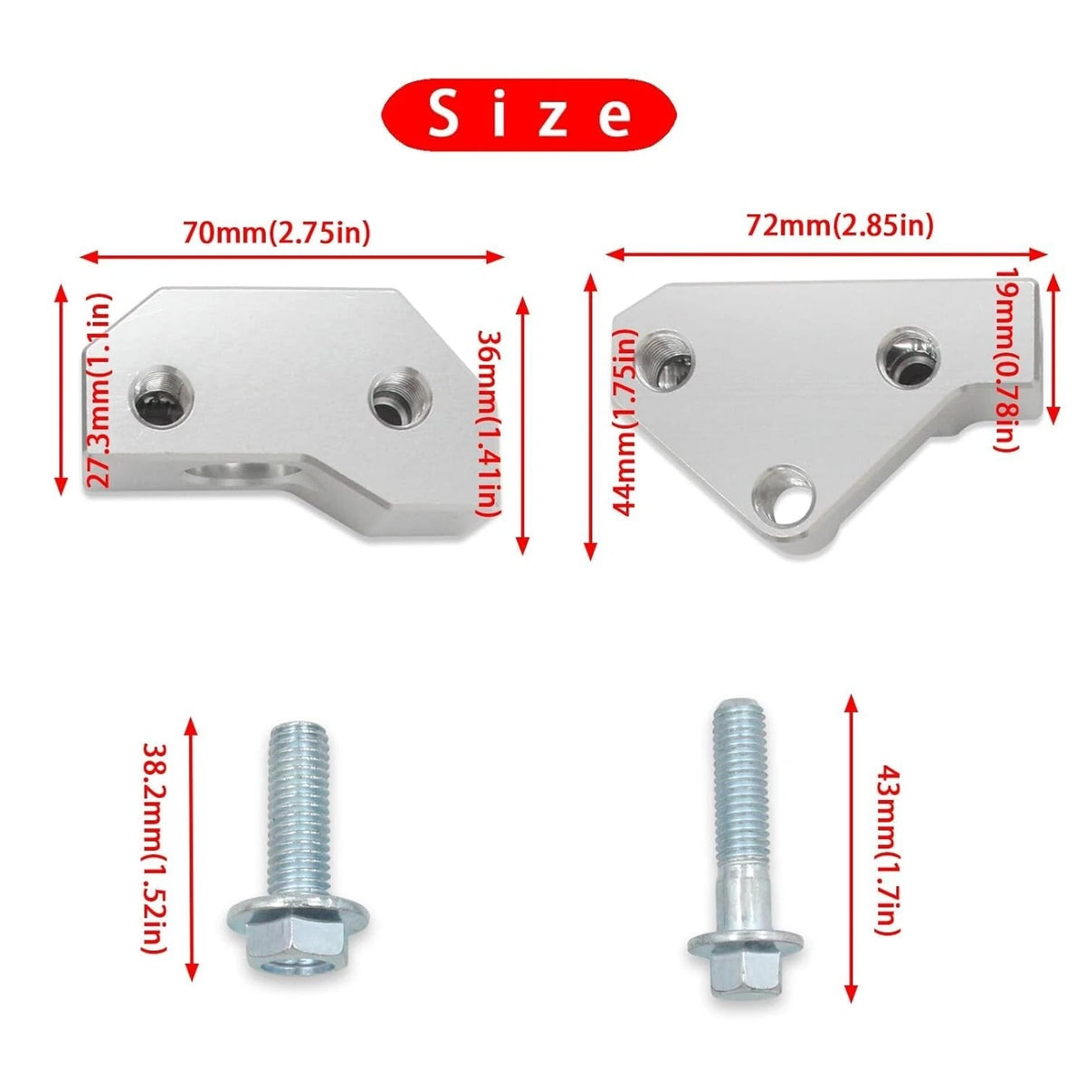 Knock Sensor Relocation Bracket Kit for GM Gen III LS V8 (1997–2007) 124522