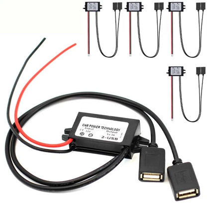 5V 3A USB Converter Regulator Adapter for Car Charger (DC 12V)