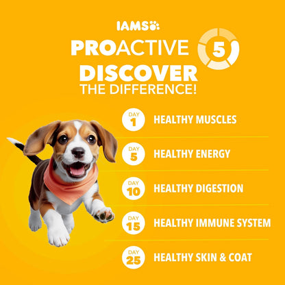 15 lb IAMS Proactive Health Puppy Food with Real Chicken