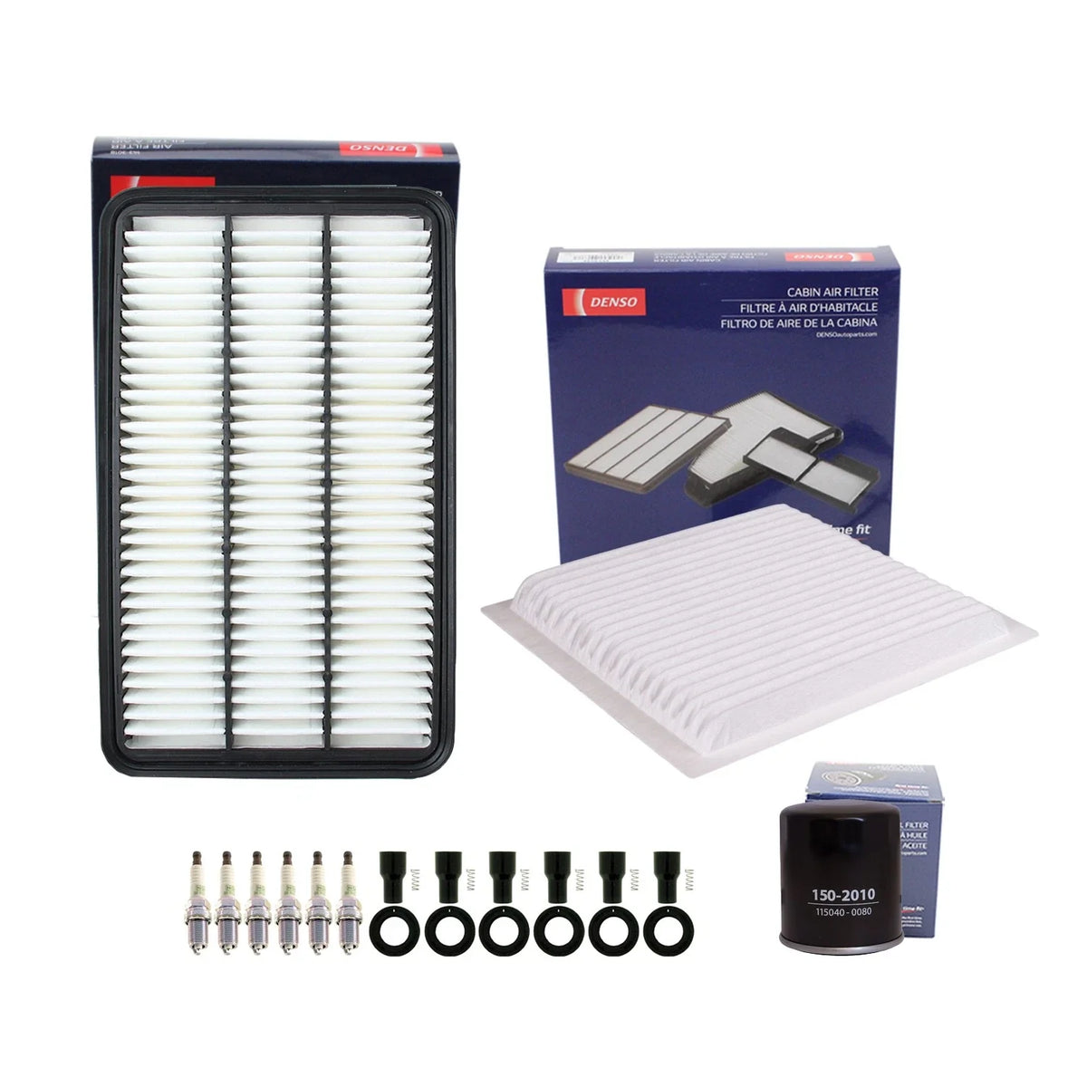 Denso Tune Up Kit & NGK 6 Spark Plug Boot for Lexus RX300 (1999–2003)