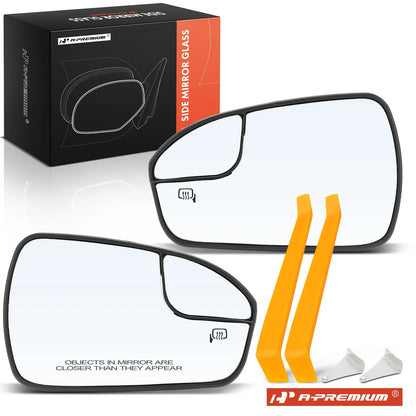 Power Mirror Glass Pair with Spotter & Heated for Ford Fusion (2013–2020)