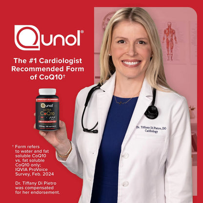 2X Qunol Ultra CoQ10 100mg, 120 Count Pack, 3X Better Absorption