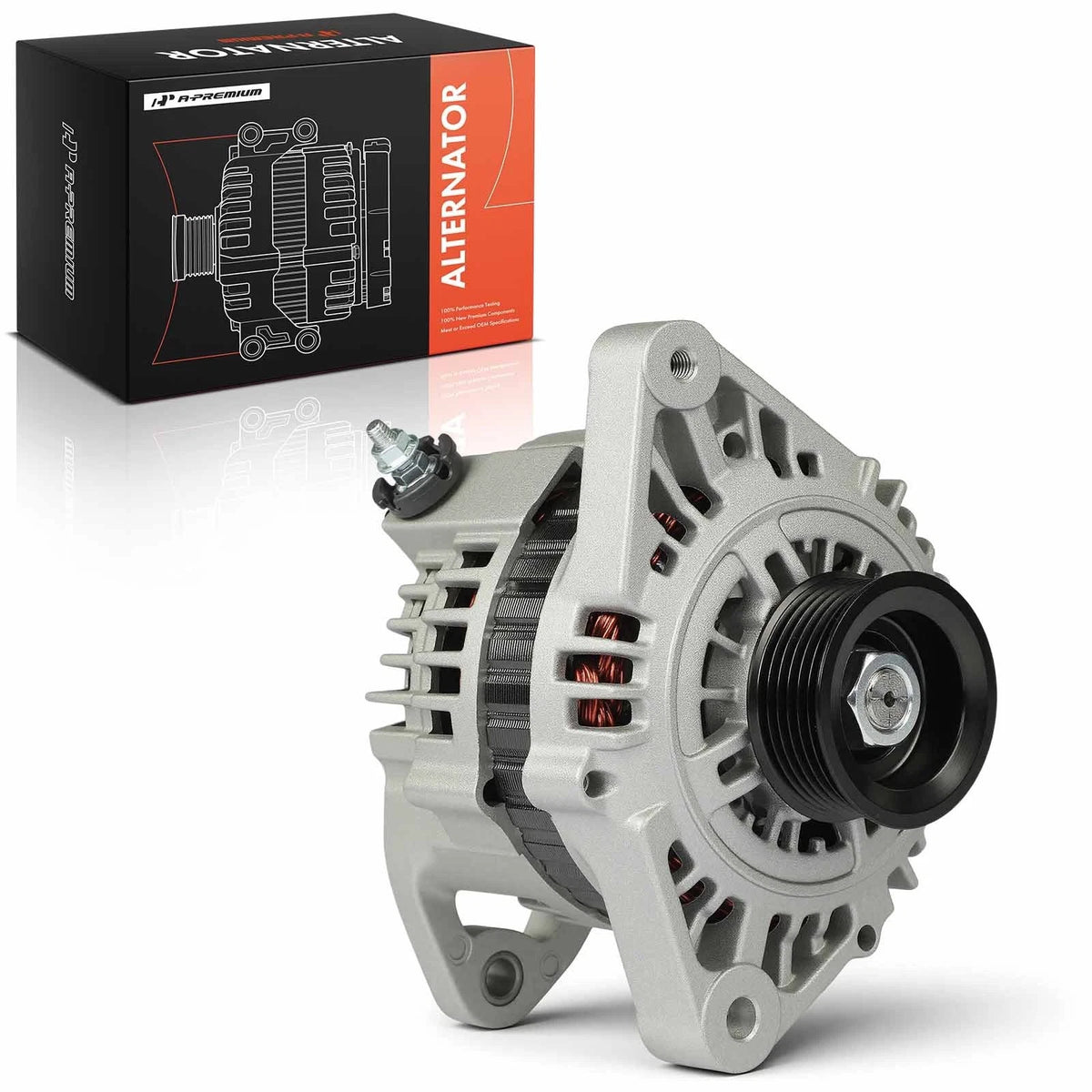 A-Premium Alternator for Nissan Sentra (2000–2001) 100A 12V 6-Groove 231004M800, LR1100723