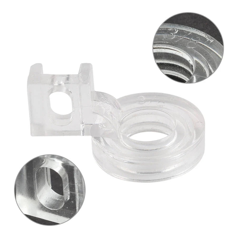 3/8" Clear Free Motion Couching Ruler Presser Foot for Low Shank Sewing Machine