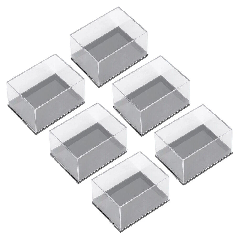 6X Transparent Plastic Display Boxes for Mineral Specimens