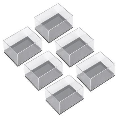 6X Transparent Plastic Display Boxes for Mineral Specimens