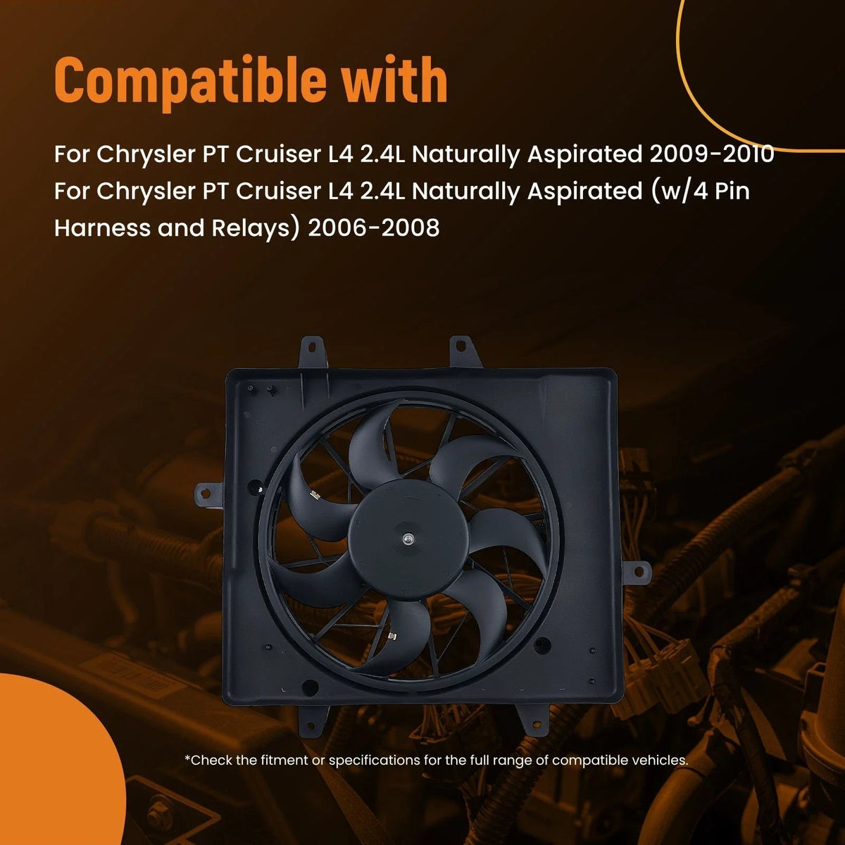 Cooling Fan for Chrysler PT Cruiser (2006–2010) 67400180 621240 CH3115146
