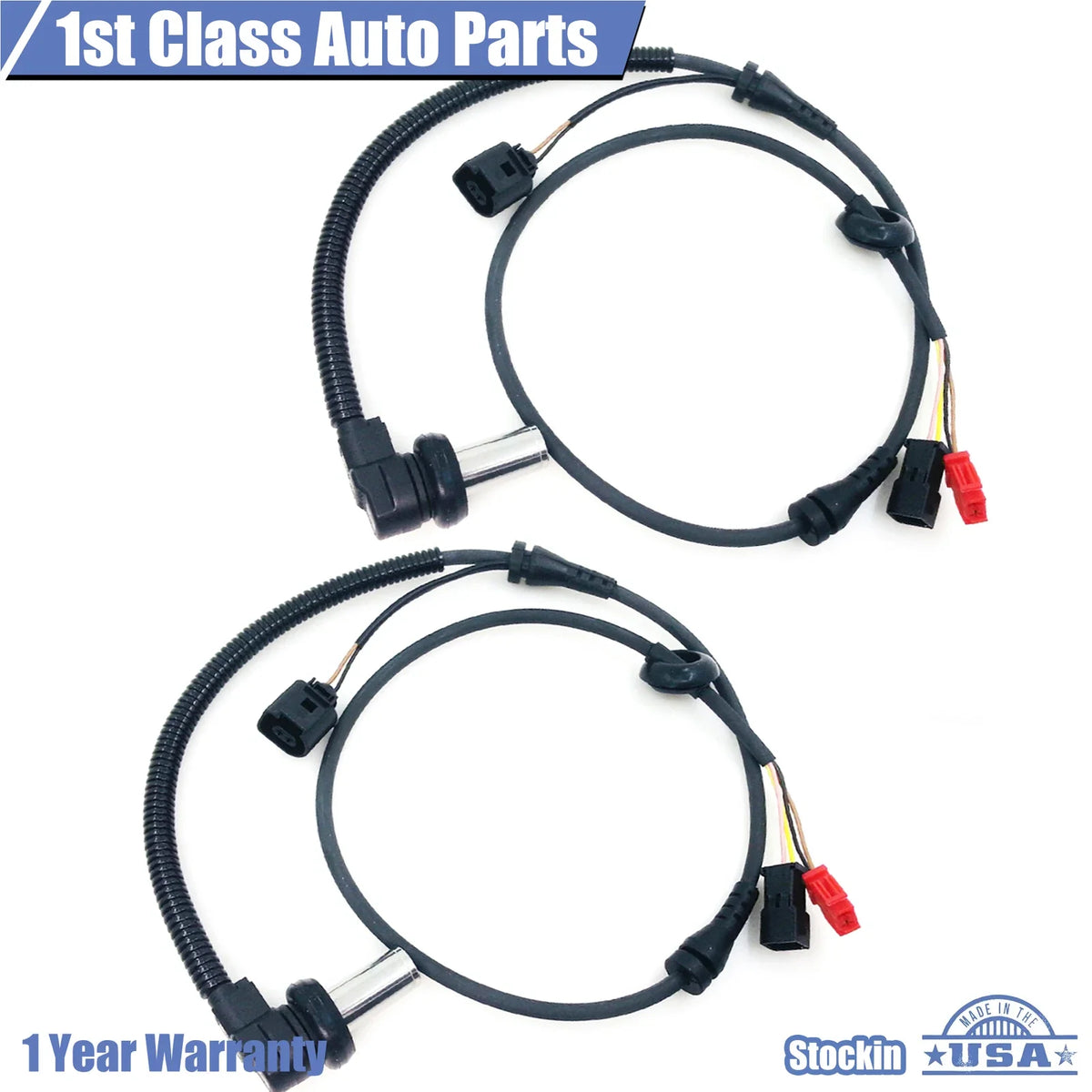Set of 2 ABS Wheel Speed Sensors for Audi A6 Quattro (1999–2002)