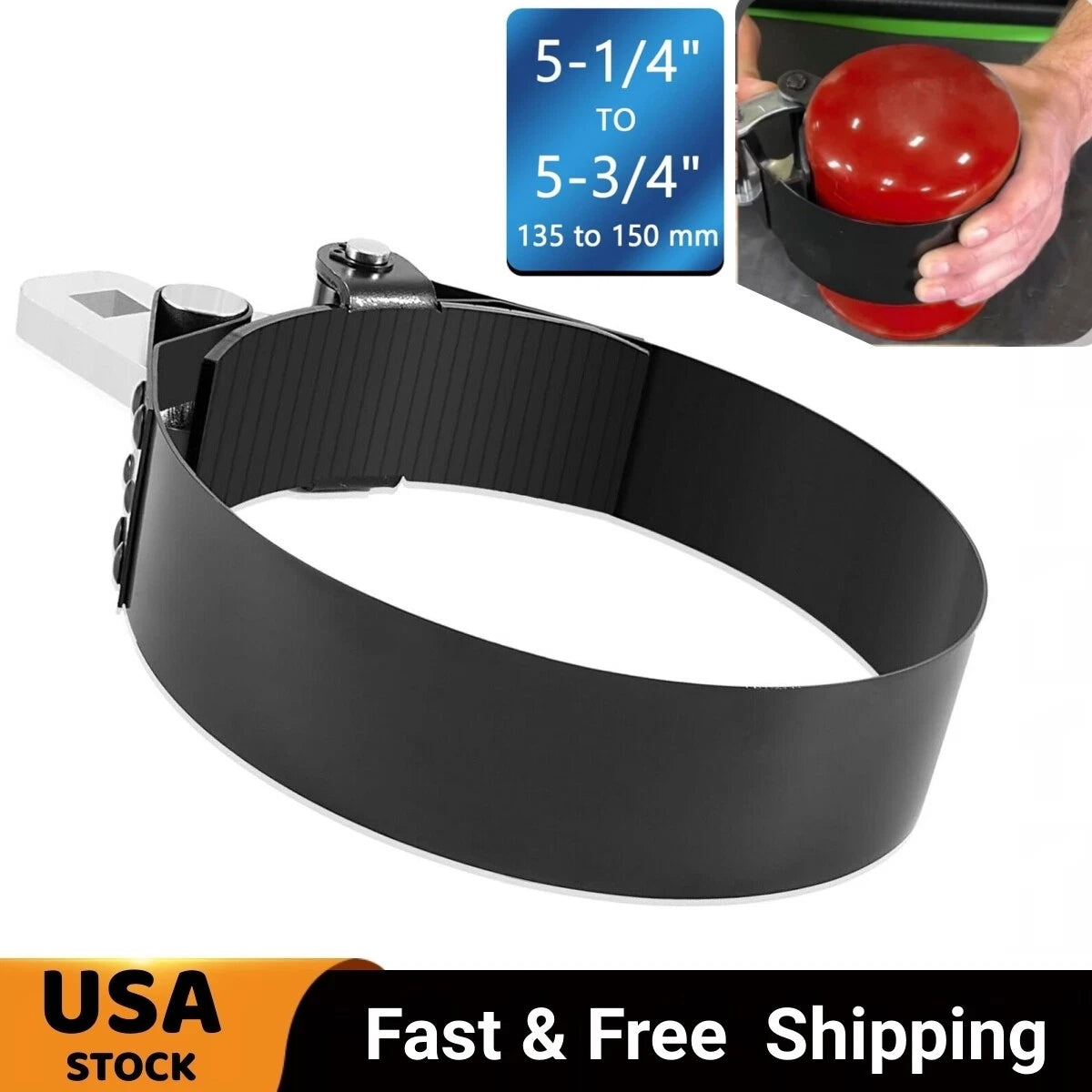 2322D Oil Filter Wrench for 1/2" Square Drive Tools (5-1/4" to 5-3/4")