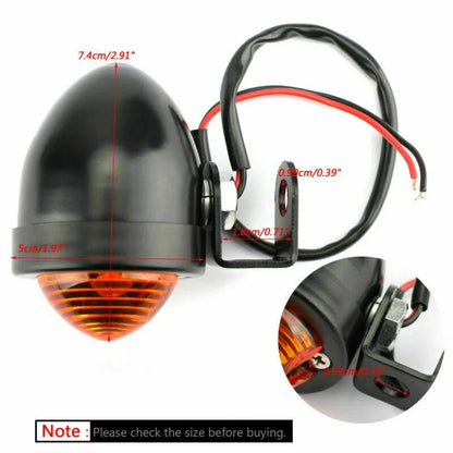 4X Mini Turn Signal Light for Universal Motorcycle (Vintage) T9
