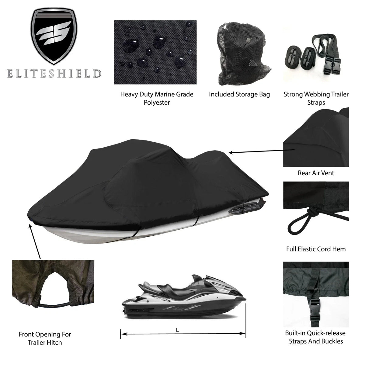 Storage Cover for Yamaha Jet Ski SuperJet (2004–2021)