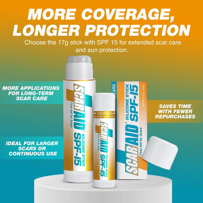 Silicone Scar Gel Stick for Mess-Free Treatment (4.25g)