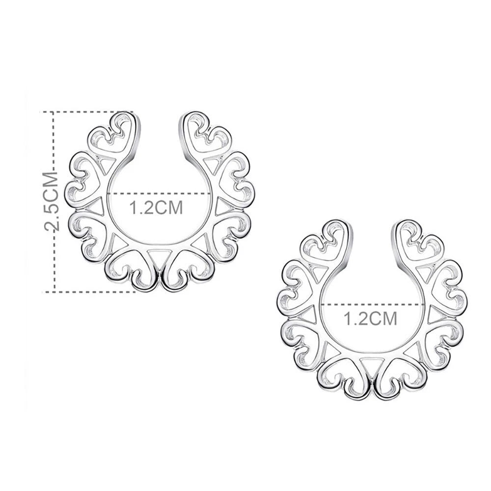 6 Pair Non-Piercing Dangle Nipple Rings for Women
