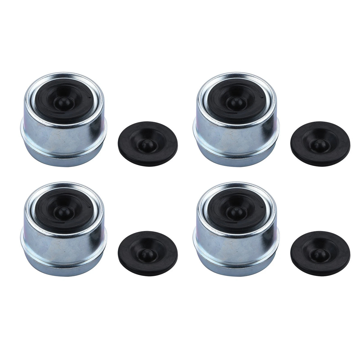 4pcs Trailer Bearing Dust Cap 1.98 Inch Hub Cover for RV Camper Utility Trailer