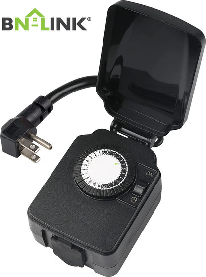 24 Hour Mechanical Outdoor Light Timer for (2010–2023)