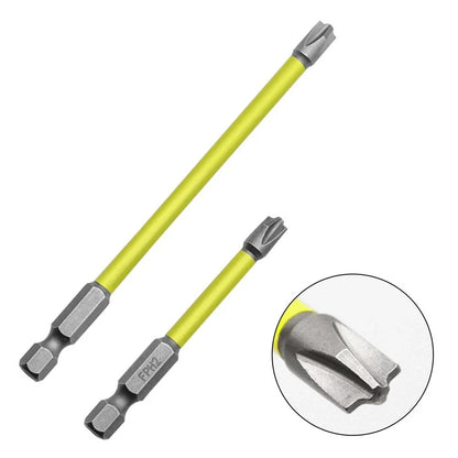Performance Screwdriver Bit Set of 2 Chrome Vanadium Steel 65mm/110mm