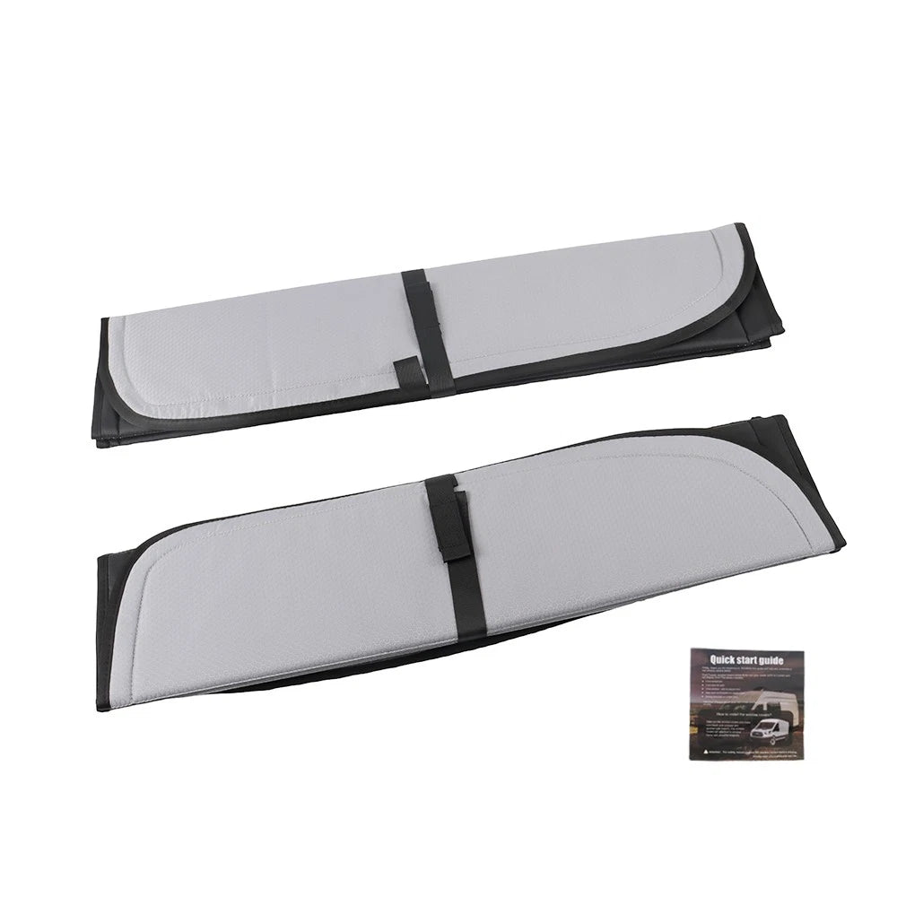 Set of 2 Insulated Blackout Rear Door Window Covers for Ford Transit (2015–2022) BCK86108K