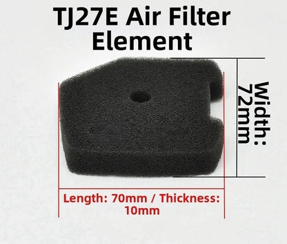 Reusable Cotton Air Filter for Kawasaki TJ27, TJ27E, TJ27V (2 Cycle)