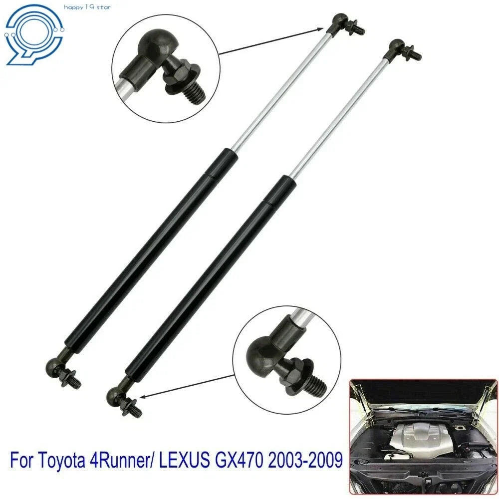 Set of 2 Front Hood Lift Supports for Toyota 4Runner Lexus GX470 (2003–2009)