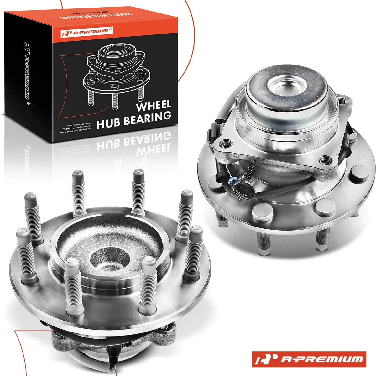 2X Front Wheel Hub & Bearing Assembly for Chevrolet Express 2500 (2003–2023) - 515059, 29515059, WA515059