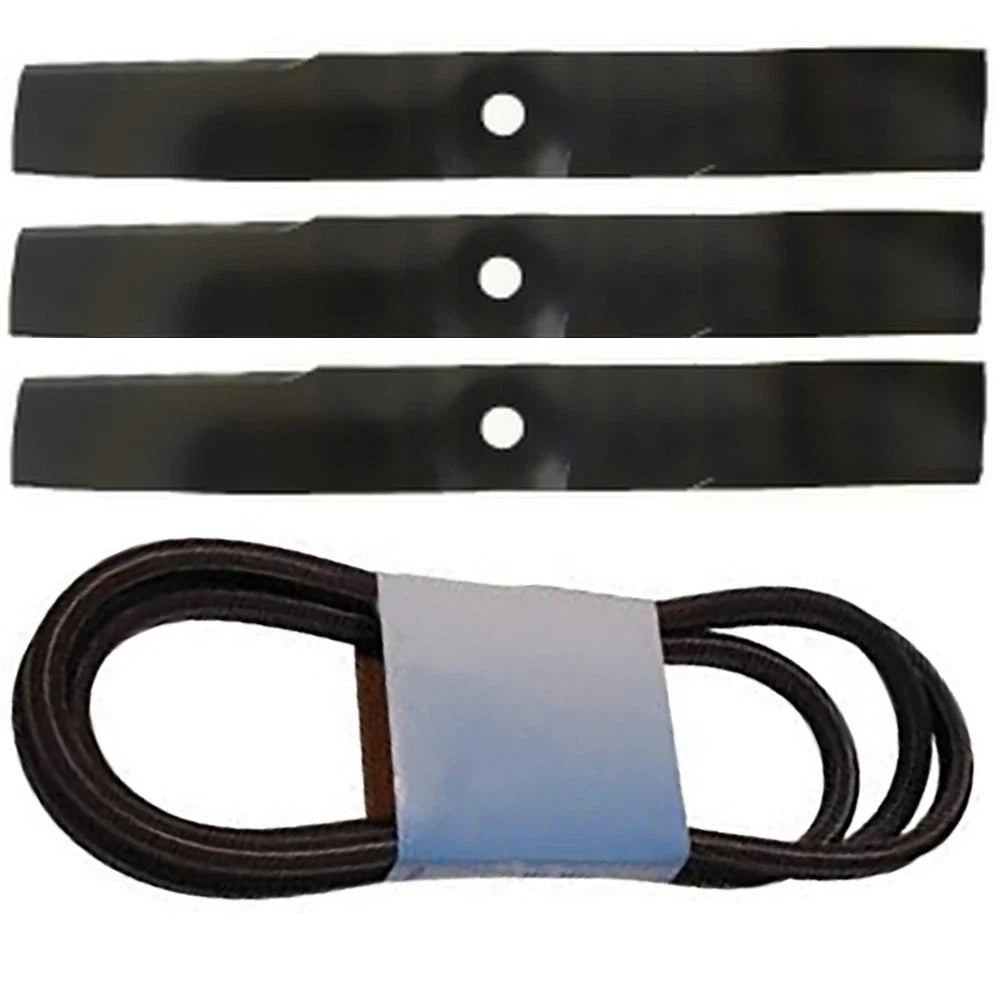 Deck Belt & Blade Kit for John Deere 325 335 345 425 445 455 (54" M112269 GY2056)