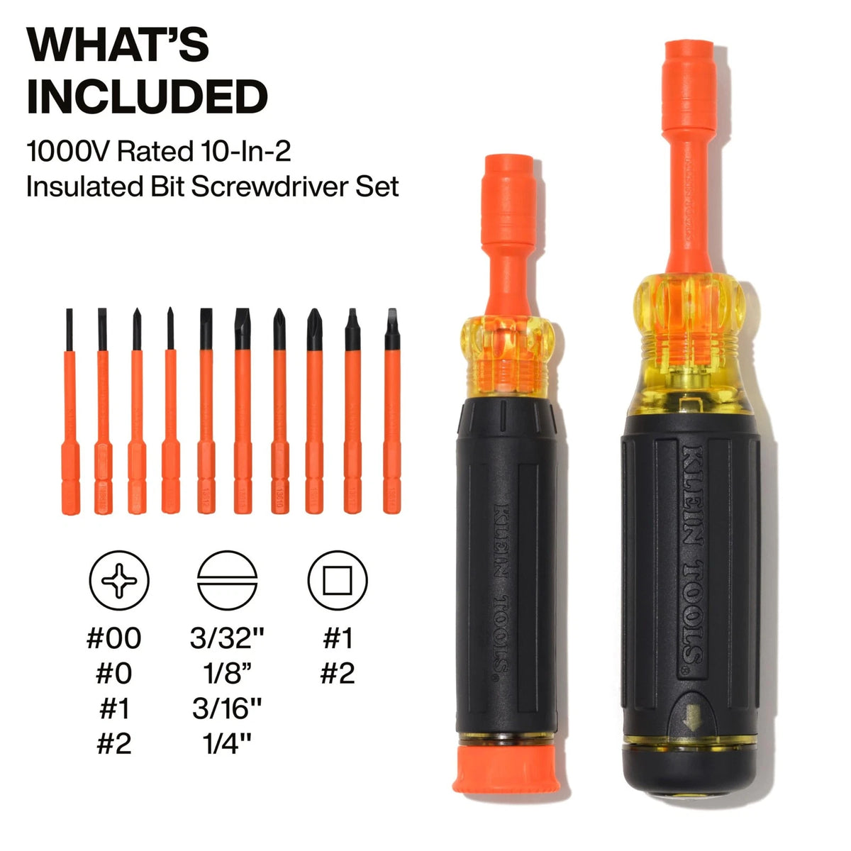 2X Insulated Multi-Bit Set for Klein Tools 32310INS