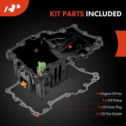 A-Premium Engine Oil Pan w/ Gasket for Ford F-150 (2015–2018) FP96A, CA6010400