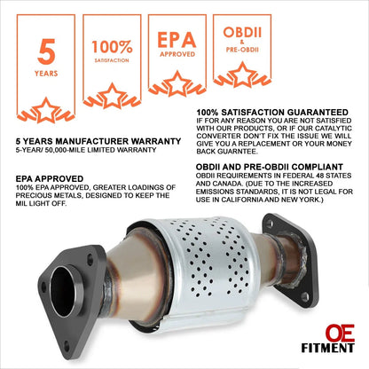 Set of 2 Catalytic Converters for Nissan Frontier/Xterra/Pathfinder (2005–2018)