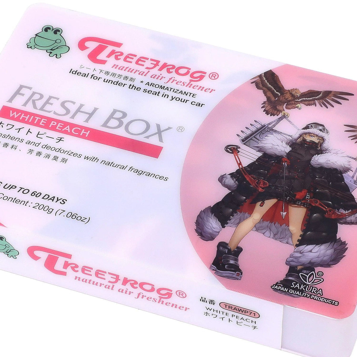 Air Freshener for Car Office Bathroom House Treefrog White Peach 200g
